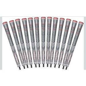 Golf Pride MCC Plus4 ALIGN Gray Red Golf Grips Set of 13 Standard Size